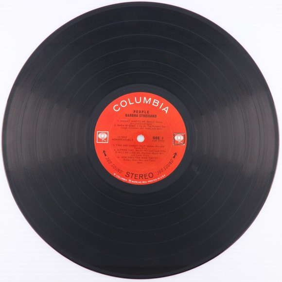 Barbra Streisand, People 1964 Stereo 12" Vinyl LP Record Pitman Pressing CS 9015 - Picture 8 of 12